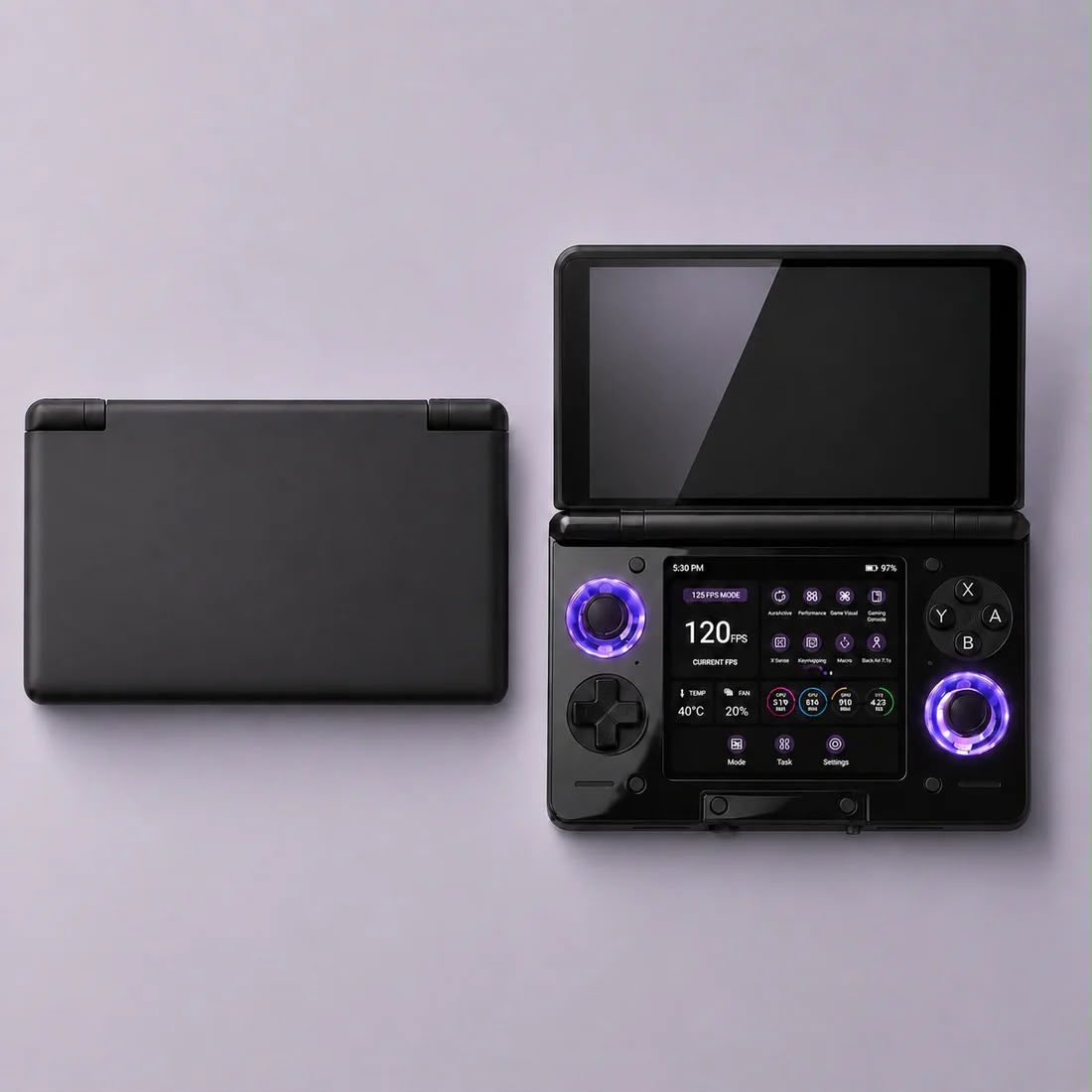 Foldable Dual-Touchscreen Gaming Console
